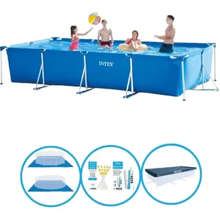 Intex Pool Rectangular Frame 450x220x84 cm - Inklusive Zubehör