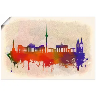 Artland Wandbild »Berlin Deutschland Skyline«, Deutschland, (1 St.), als Alubild, Leinwandbild, Wandaufkleber oder Poster in versch. Größen, bunt