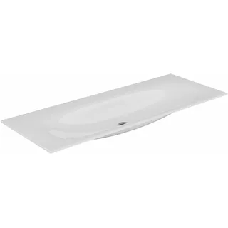KEUCO EDITION 11 Einbauwaschtisch aus Keramik, 1407x17x538mm, ohne Hahnloch, weiß, 31160311400