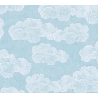 A.S. Creation Vliestapete Wolken 10,05 m x 0,53 m Blau-Weiß FSC®