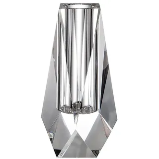 DONOUCLS Kristallvase (Höhe 11cm), Zierliche Tischdeko für Einzelblumen & Mini-Sträuße, Hochwertiges Blume Knospe Vasen, Elegantes Geburtstag Geschenk, klare Bud Vasen Dekoration Home Hochzeit