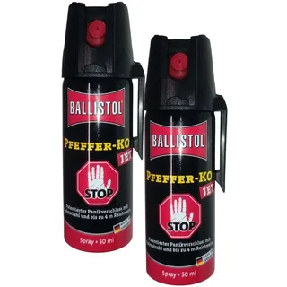 2xPfefferspray, Abwehrspray, KO Jet, 50ml, Familien Packung