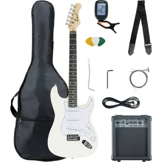 McGrey Rockit E-Gitarre ST-Komplettset White