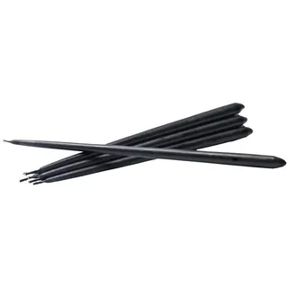 STOFF Nagel taper candles 6 St. schwarz