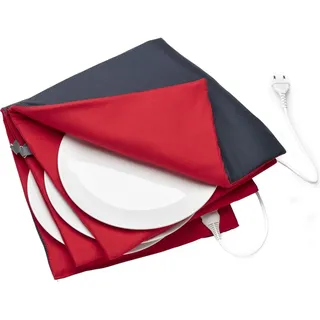 Solis Tellerwärmer Typ 8651) Teller bis – 32 cm, Warmhalteplatte, Rot