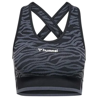 hummel Mt Saga Seamless Sport-top Black/Asphalt Melange XS