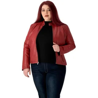 URBAN 5884 Damen Riley Damen Lederjacke RILEY, Echtes Lammfell Jacke für Plus Size Langlebig und weich im Griff (1er Pack)