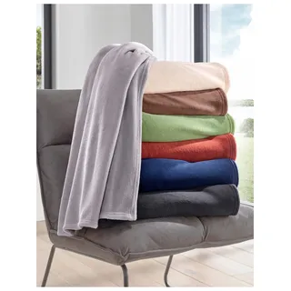 Biederlack King Fleece Kuscheldecke 150 x 200 cm Rot