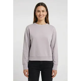 Sweater BOSS ORANGE "Exandra Premium Damenmode", Damen, Gr. L (40), open lila 540, Sweatware, Obermaterial: 52% Modal, 46% Polyester, 2% Elasthan, unifarben, normal, Rundhals, Bündchen, Sweatshirts Sweater, mit Kellerfalte am Rücken, Relaxed Fit