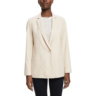 ESPRIT Collection Damen 023eo1g304 Blazer, Light Beige, 38