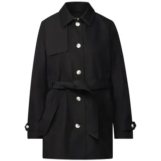 STREET ONE Damen A101213 Trenchcoat, Schwarz, 36 EU
