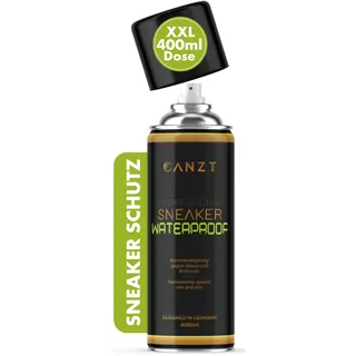 Canzt Imprägnierspray Schuhe 400ml – Schuh Imprägnierung für Wildleder, Leder, Nubuk & Textilien – Wasser- & Schmutzschutz für Sneaker & Outdoor-Schuhe