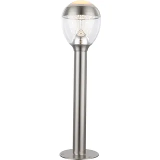 GLOBO Außenleuchte Edelstahl 59,0 cm inkl. Leuchtmittel beige