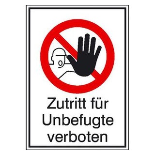 SafetyMarking® Verbotsschild Zutritt für Unbefugte verboten