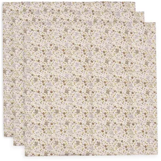 Jollein Musselin Tuch Baby – Flower Fairies – 3er Pack – 70x70cm – 100% Baumwolle – Spucktücher Baby – OEKO-TEX Zertifiziert