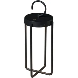 Konstsmide Laterne Aluminium 39,0 cm Akku dimmbar schwarz