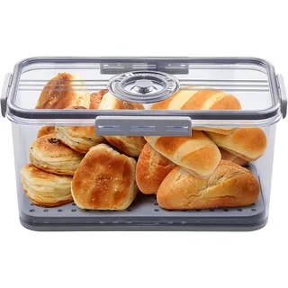 IGINOA Brotkasten Brotbox Brotaufbewahrung Toastbrotbox Bread Box für Knäckebrotdose Brotkorb Modern Knäckebrotbox Aufbewahrungsbox mit Deckel Küche Brotbehälter Frischhaltedosen Frischhaltebox