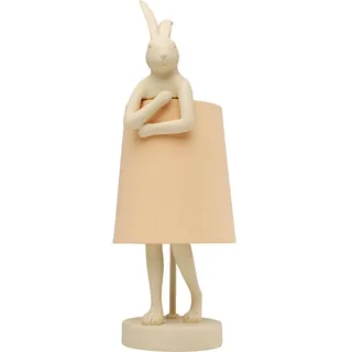 Kare Design Tischleuchte Animal Rabbit, Peach, Hasenleuchte, Tischlampe, Tiermotiv, Home Office, kein Leuchtmittel enthalten, 50x17x20 cm (H/B/T)