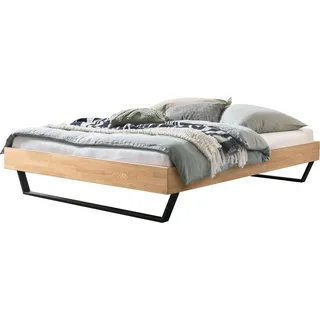 HASENA Schwebebett Ostino 25 Eiche bianco 180x200 - Braun