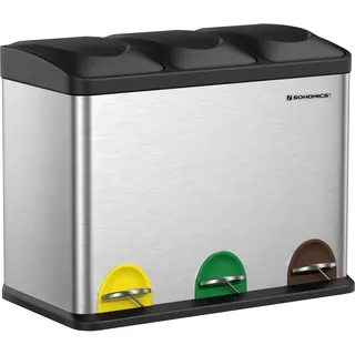 Songmics Mülltrenner 15 l Schwarz