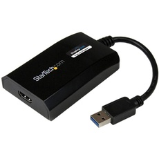 StarTech.com Externer USB 3.0 auf HDMI-Videokartenadapter - Dual-Monitor-Adapter - Externe HDMI Grafikkarte - Grafikkarte für 2 Monitore - Externe Grafikkarte für Laptops - HD 1080p (USB32HDPRO)