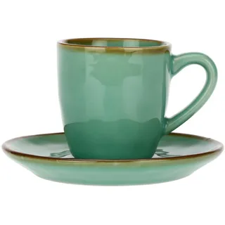 Rose&Tulipani Set mit 6 Espressotassen 90 ml R134600015Z - Grün