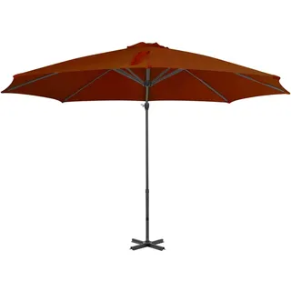 Ampelschirm mit Aluminium-Mast 300 x 300 cm terrakotta 312307
