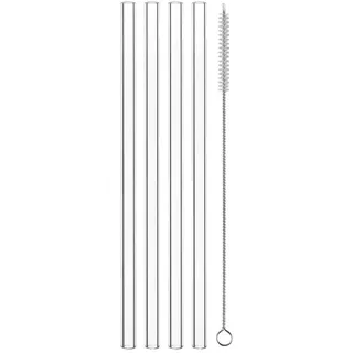 Nachtmann Trinkhalme 21 cm 4er Set + Reinigungsbürste