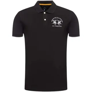LA MARTINA Eleganz Polo Schwarz Regular Fit : Größe - XL Größe: XL - Schwarz