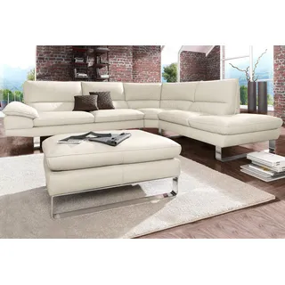 Calia Italia »Dave, italienisches Designsofa mit erstklassigem Sitzkomfort, L-Form« mit tollen Lederbezügen,