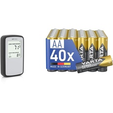 Airthings Corentium Home Radon-Gas-Detektor & VARTA Batterien AA