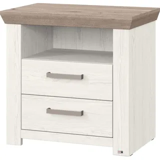 Set One by Musterring Nachtschrank York Schlafen 64,5 x 42,2 x 62,6 cm Weiß