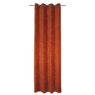 Vorhang WIRTH "Holmsund 288g/qm" Gr. 6, braun (rost), B:132cm H:245cm, Chenille, Polyacryl, Gardinen, Vorhang