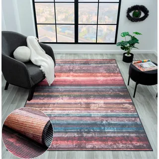 Myflair Möbel & Accessoires Teppich »Reese, LAGERRÄUMUNG!« rechteckig 10 mm Höhe bedruckt, gestreift, modernes Design, In- & Outdoor geeignet, waschbar, bunt