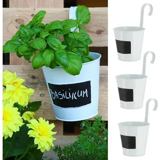 Cepewa Übertopf 15 Ø x 15 cm Weiß