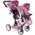 Pu-Tandembuggy Linus Duo, Jeans pink,