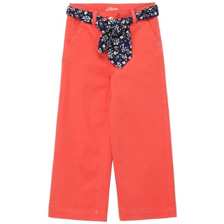 s.Oliver Junior Girl's Hose mit Gürtel, Wide Leg, ORANGE, 128