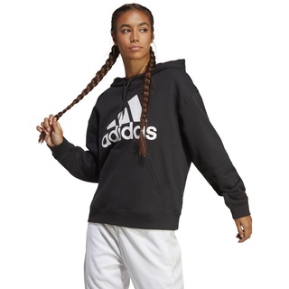 Adidas Damen Hooded Sweat W Bl Ft O Hd, Black/White, HR4934, L