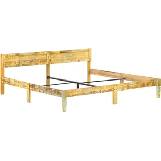 vidaXL Massivholzbett Altholz 200x200 cm - Braun