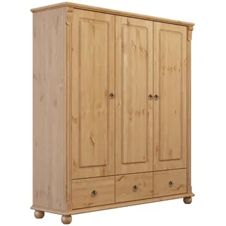OTTO home »Tessin« beige (natur), B:128cm H:140cm T:38cm, Massivholz, Schränke, Wäscheschrank, aus massiver Kiefer, in 2 Breiten: viel Stauraum, FSC zertifiziert,