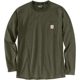 CARHARTT Flex Pocket, Langarmshirt - Dunkelgrün (G73) - M