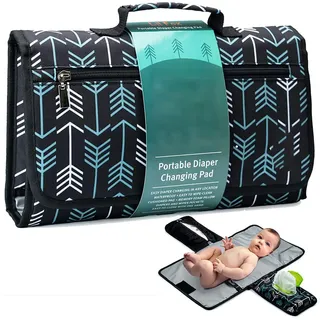 Tragbare Wickelunterlage,Baby Wickelunterlagen für Unterwegs,Faltbare Wickelunterlage,für unterwegs Babys Wickeln auf Reisen Wickeltisch Waschbare Atmungsaktiv Komfortable
