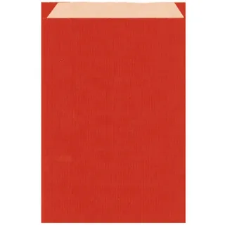 Garcia de Pou 250 Einheit flach Staubbeutel im Karton, 26 + 9 x 38 cm, Kraft, rot, 26 x 38 x 30 cm