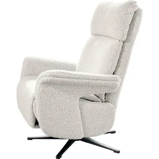 KAWOLA Sessel NAMA Relaxsessel drehbar Stoff hellgrau - Hellgrau