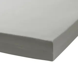 TRAUMSCHLAF Premium Interlock Jersey Spannbettlaken – Weiches Jersey Spannbetttuch aus 100% Baumwolle – elastisch & formstabil – passend bis 30 cm Matratzenhöhe – 180x200-200x200 cm, grau