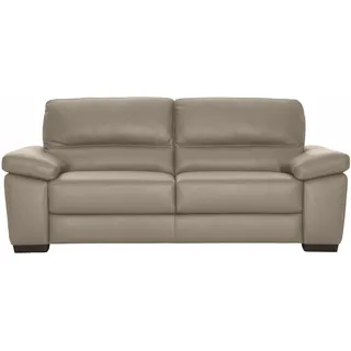 CALIA ITALIA 3-Sitzer »Gaia, hochwertiges Ledersofa mit erstklassigem Sitzkomfort«, edles Design, in zwei hochwertigen Lederqualitäten, beige