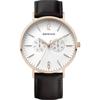 Bering Herren Uhr Armbanduhr Ultra Slim 14240-464 Leder Stoff