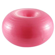 ETbotu Yoga - Fitness - Donut Yoga Ball verdicken explosionsgeschützte aufblasbare Balance Fitness Balance Ball mit Inflator Pink
