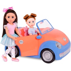 Glitter Girls Cabrio für 36 cm Puppen – Auto Fahrzeug Puppenzubehör – Spielzeug für Kinder ab 3 Jahren