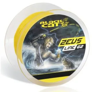 Black Cat Zeus Line gelb G2 250m - Wallerschnur, Durchmesser/Tragkraft:0.38mm / 37kg